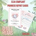 ELDA REPORT CARDS ( AGE 0 - 1 )
