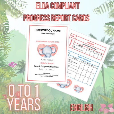 ELDA REPORT CARDS ( AGE 0 - 1 )
