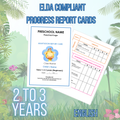 ELDA REPORT CARDS ( AGES 2 - 3 )