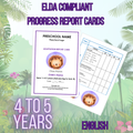 ELDA REPORT CARDS ( AGE 4 - 5 )