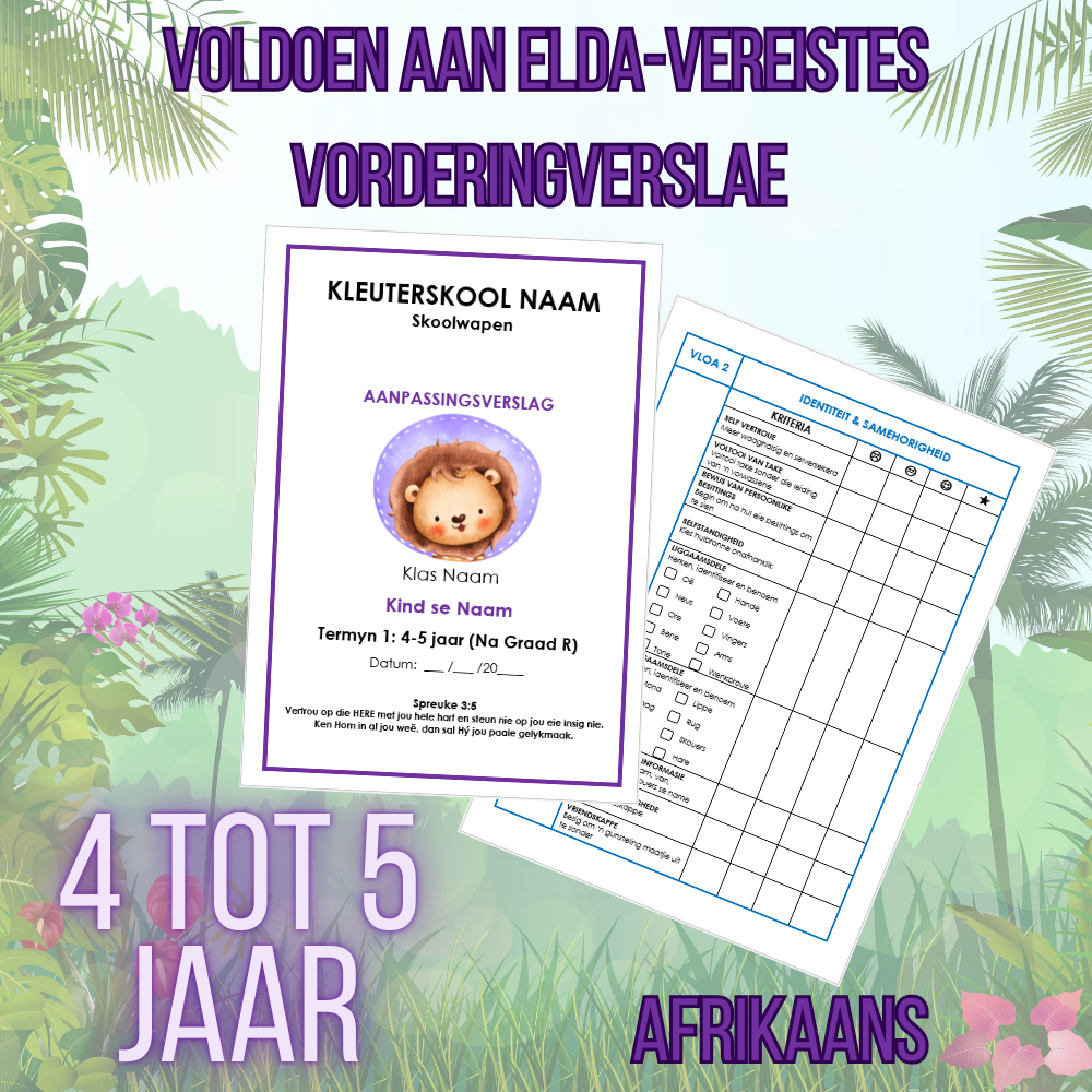 ELDA RAPORTKAARTE (OUDERDON 4 - 5)
