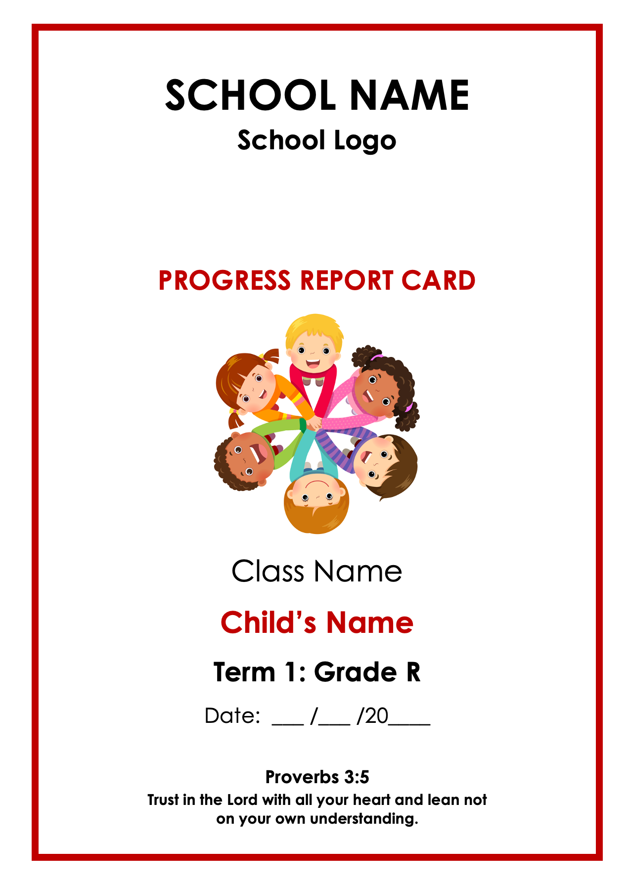 ELDA REPORT CARDS ( GRADE R )