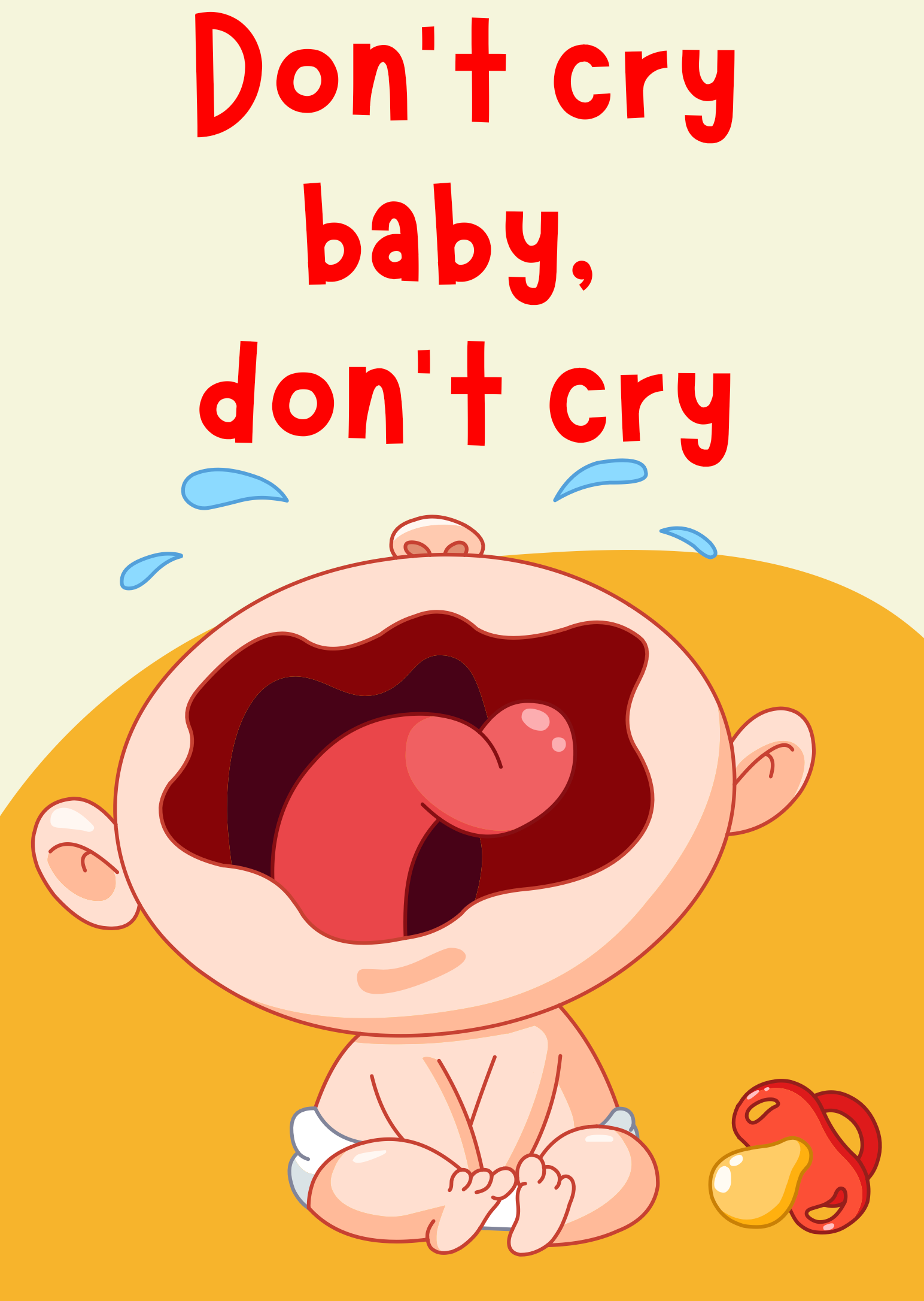STORY BOOK - DON'T CRY BABY, DON'T CRY