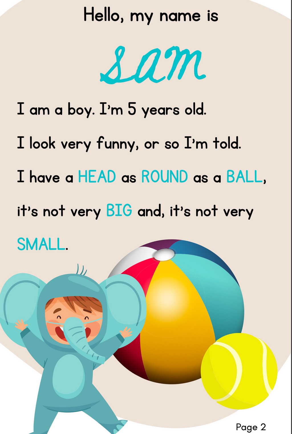 STORY BOOK - HELLO MY NAME IS SAM