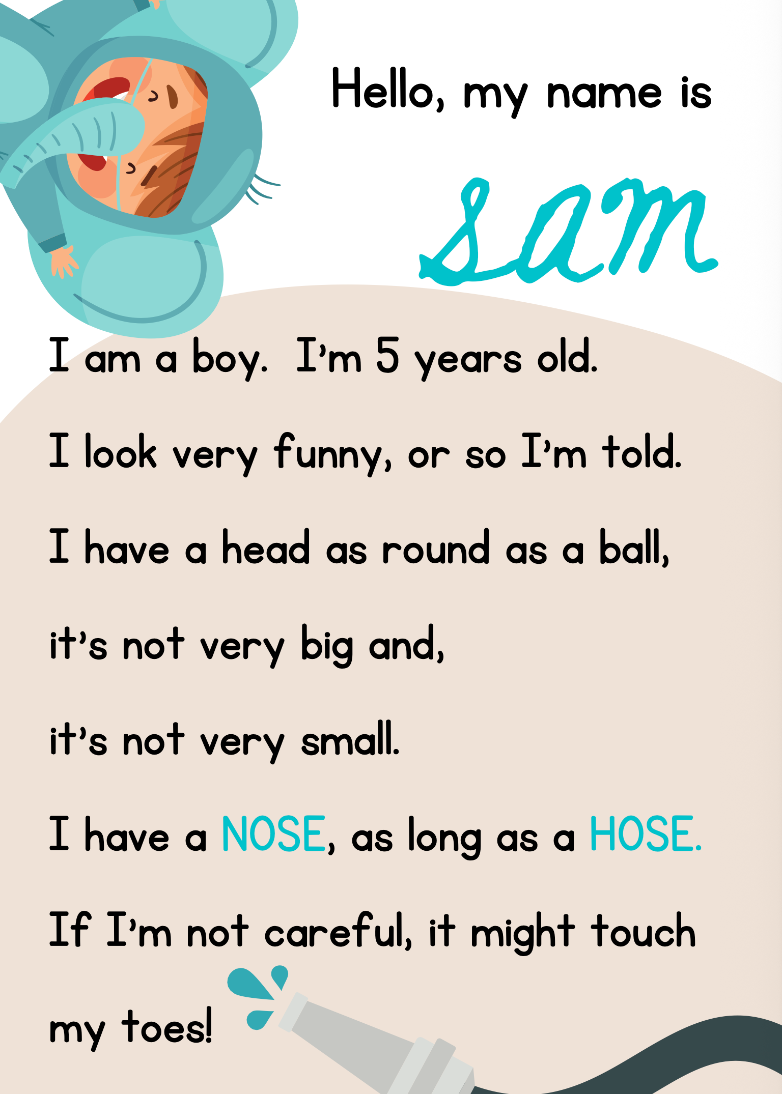 STORY BOOK - HELLO MY NAME IS SAM