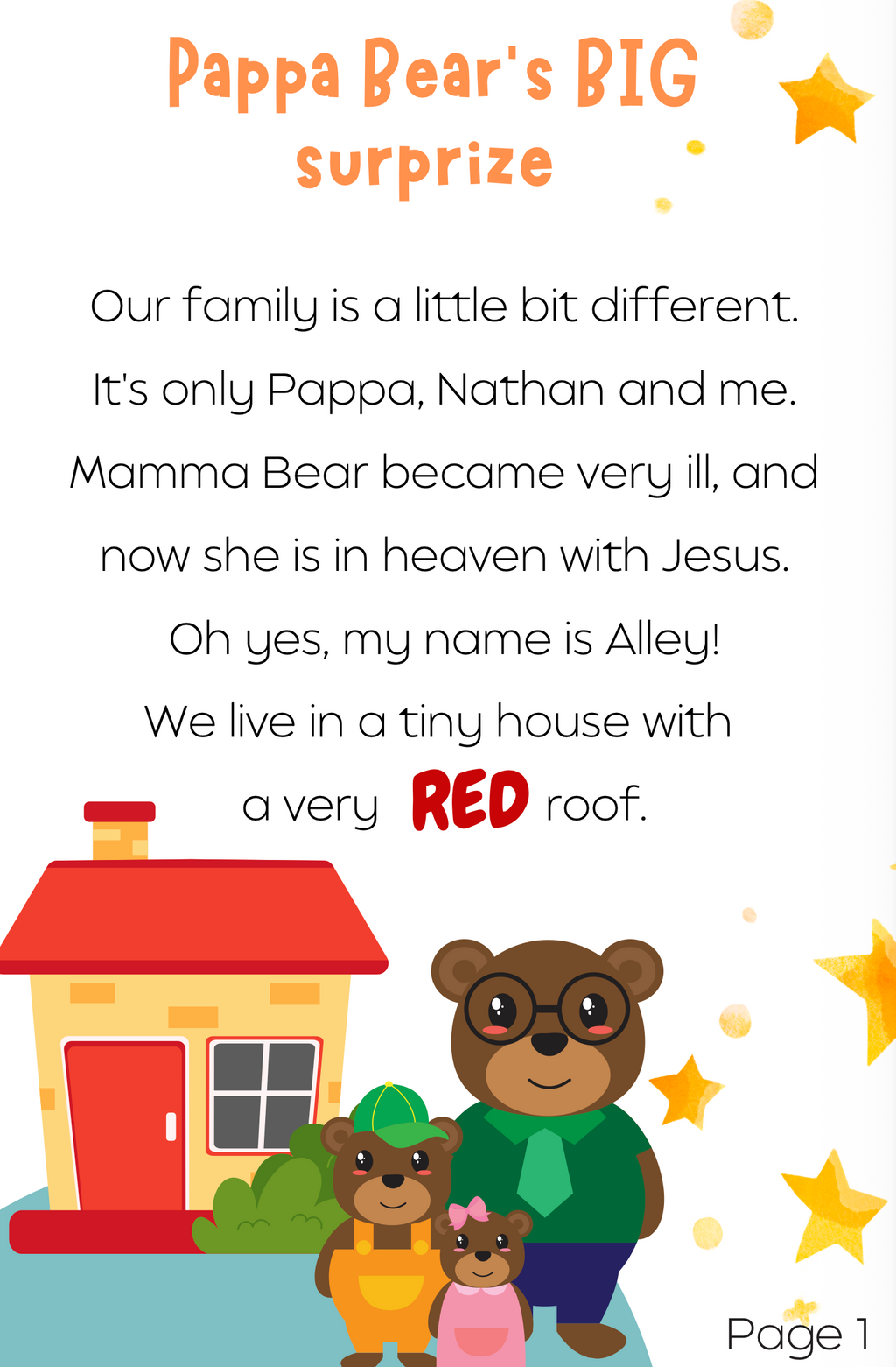 STORY BOOK - PAPPA BEAR'S BIG SURPRISE
