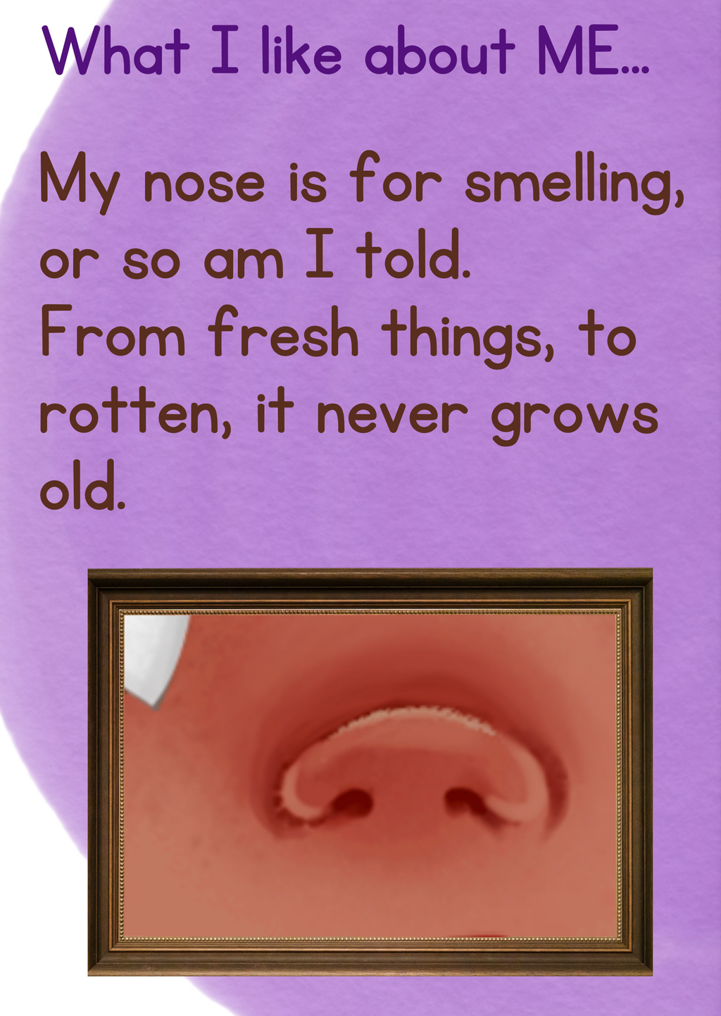 STORY BOOK - WHAT I LIKE ABOUT ME...